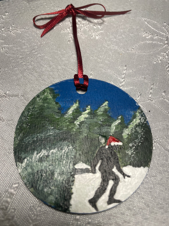 Christmas Ornament - Sasquatch in the snow