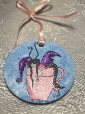 Christmas Ornament - Fairy in a cup