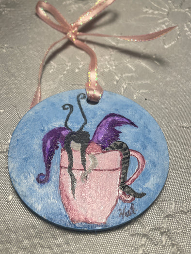 Christmas Ornament - Fairy in a cup