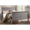 LOUIS PHILIPPE III BED - ANTIQUE GRAY