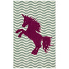 BARON AREA RUG Sage Green/Fuchsia