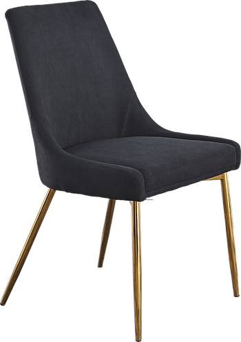 BLACK AND GOLD DINING CHAIR