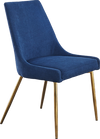 BLUE AND GOLD DINING CHAIR