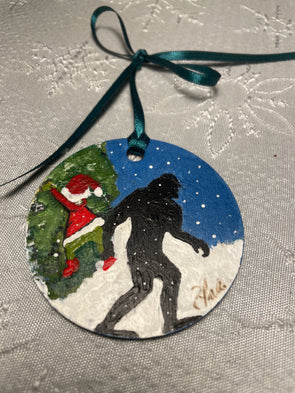 Christmas Ornament - Sasquatch and the Grinch