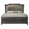 KAITLYN BEDROOM SET - METALLIC GRAY