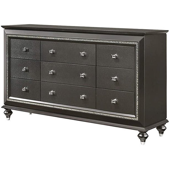 KAITLYN BEDROOM SET - METALLIC GRAY