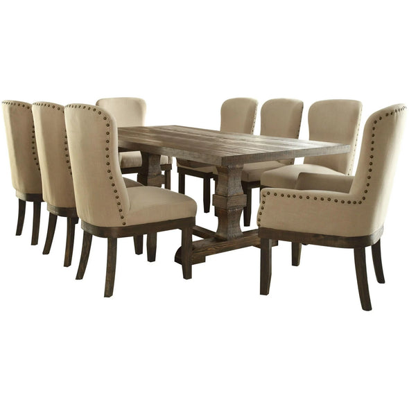 LANDON DINING SET - SALVAGE BROWN