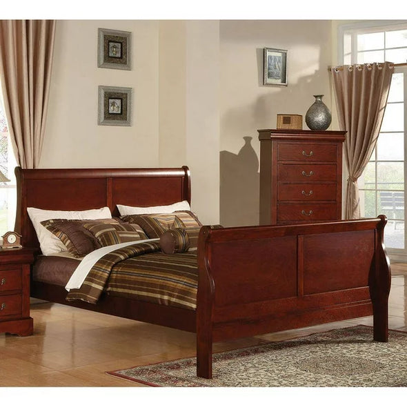 LOUIS PHILIPPE III BED CHERRY