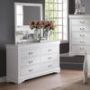 LOUIS PHILIPPE DRESSER AND MIRROR