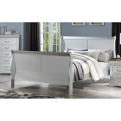 LOUIS PHILIPPE III BED - PLATINUM