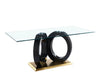 MODERN GLASS DINING TABLE