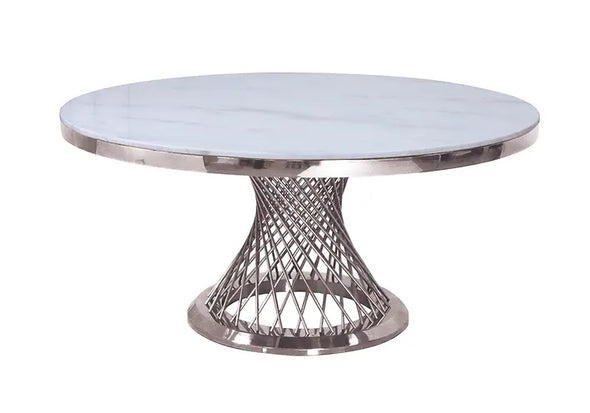 ROUND MARBLE TOP TABLE