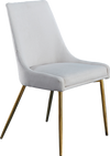 WHITE AND GOLD DINING CHAIR