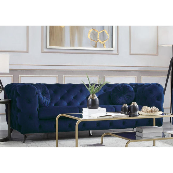 ATRONIA BLUE LIVING ROOM SET