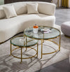 GLASS COFFEE TABLE SET