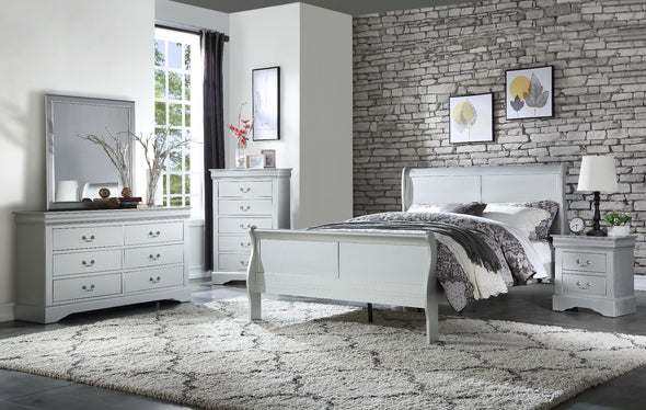 BEDROOM SET - LOUIS PHILIPPE PLATINUM