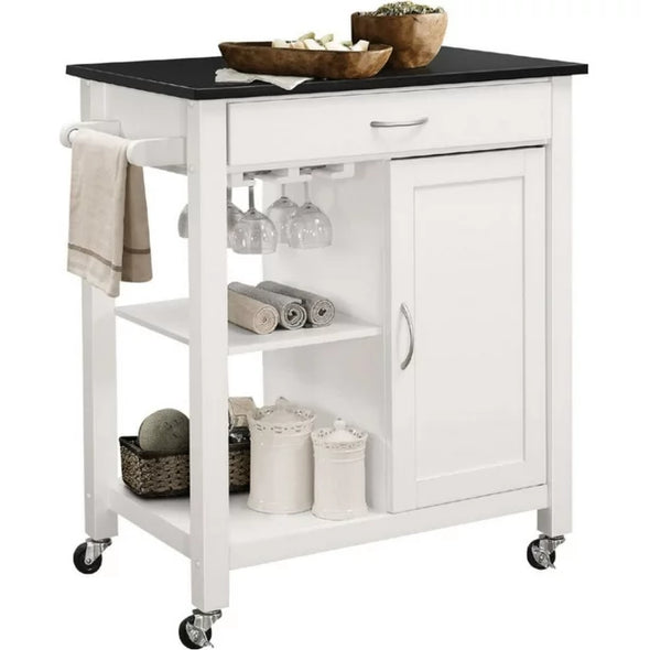 KITCHEN CART - OTTAWA BLACK TOP