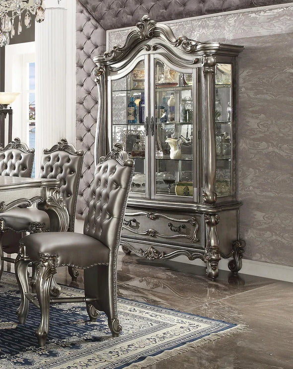 DINING TABLE SET - VERSAILLES ANTIQUE PLATINUM