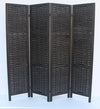 Divider - Black Rustic Woven 3-Panel