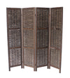 Divider - Dark Brown Rustic Woven 3-Panel