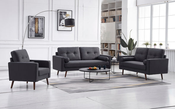 LIVING ROOM SET - DARK GRAY