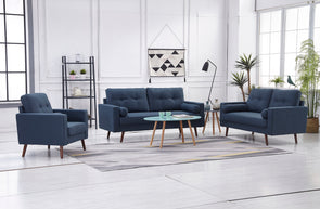 LIVING ROOM SET - NAVY BLUE